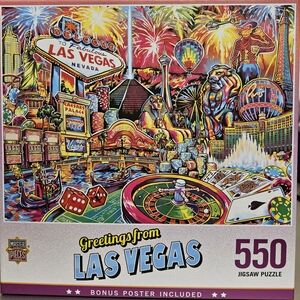 NWT MasterPieces Greetings From Las Vegas Jigsaw Puzzle - 550 Pieces